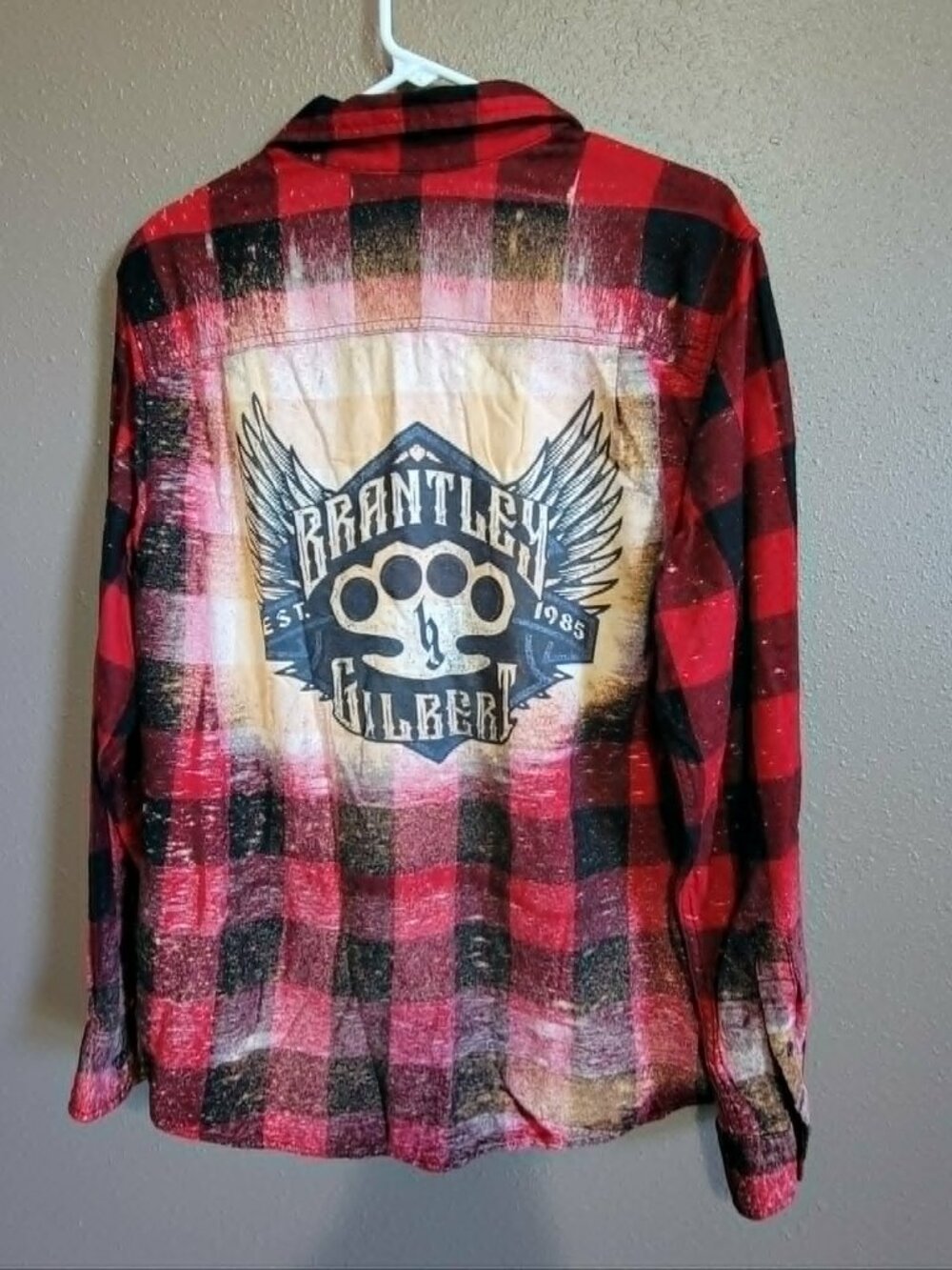 Brantley Gilbert Concert Flannel Shirt Size Large